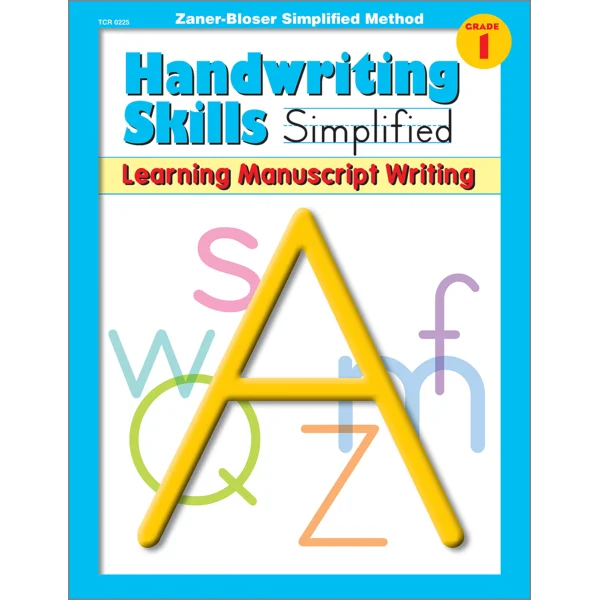 Handwriting Skills Simplified: Learning Manuscript Writing Gr. 1