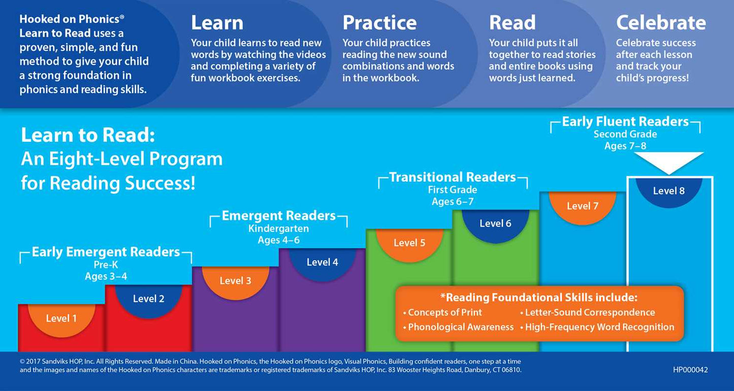 Hooked on Phonics Learn to Read - Level 8 by: Paperback; 56 pages / English