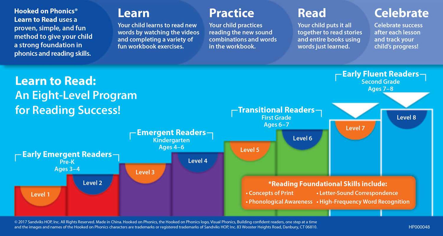 Hooked on Phonics Learn to Read - Levels 7&8 Complete by: Paperback; 124 pages / English