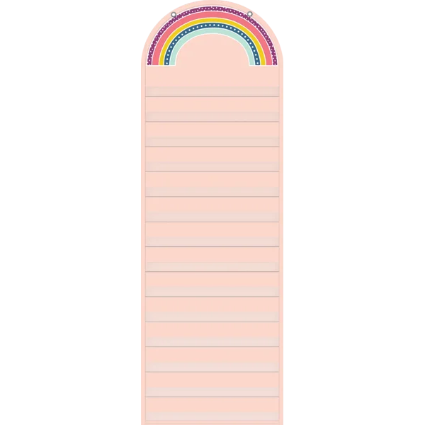 Oh Happy Day Rainbow 14 Pocket Chart