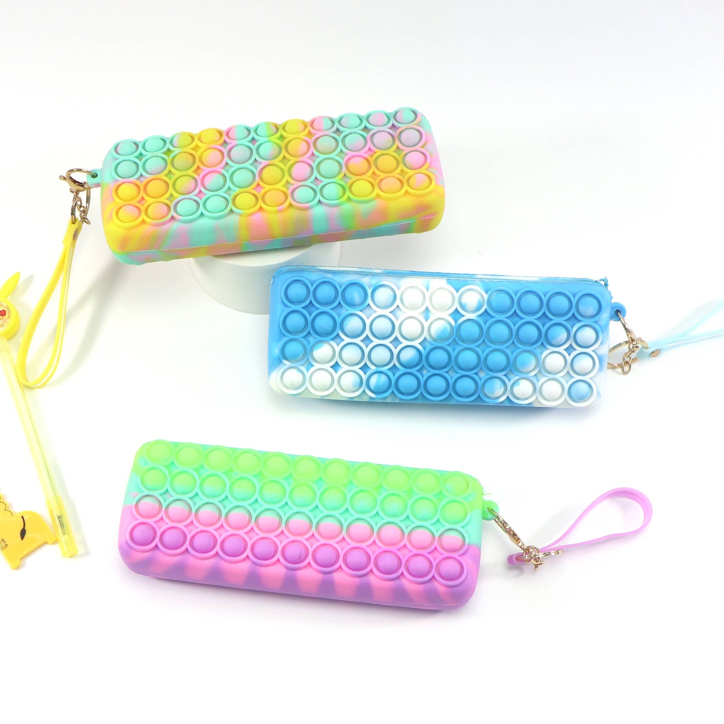 Pop Pencil Case Pop It Fidget Kids Toy- Assorted