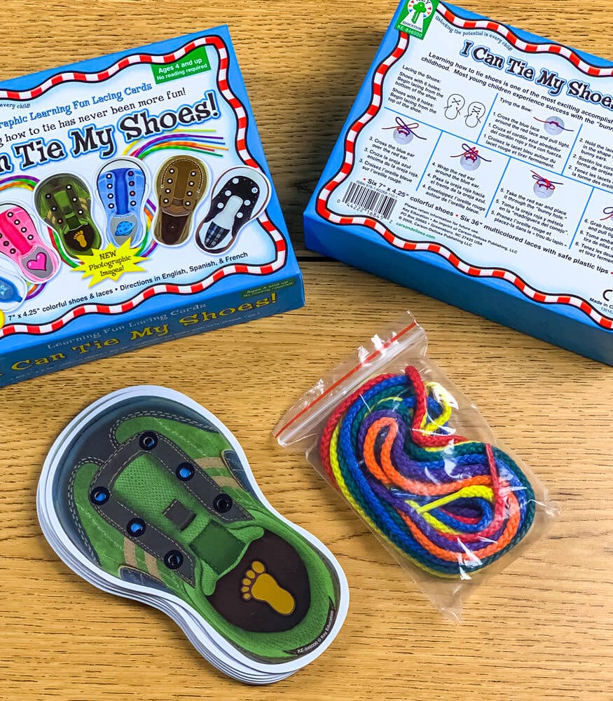 Carson Dellosa Education - I Can Tie My Shoes Lacing Cards