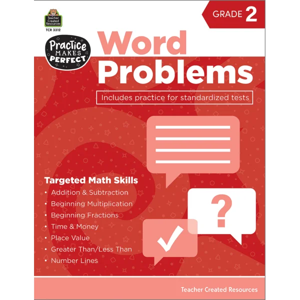 Save Practice Makes Perfect: Word Problems Grade 2