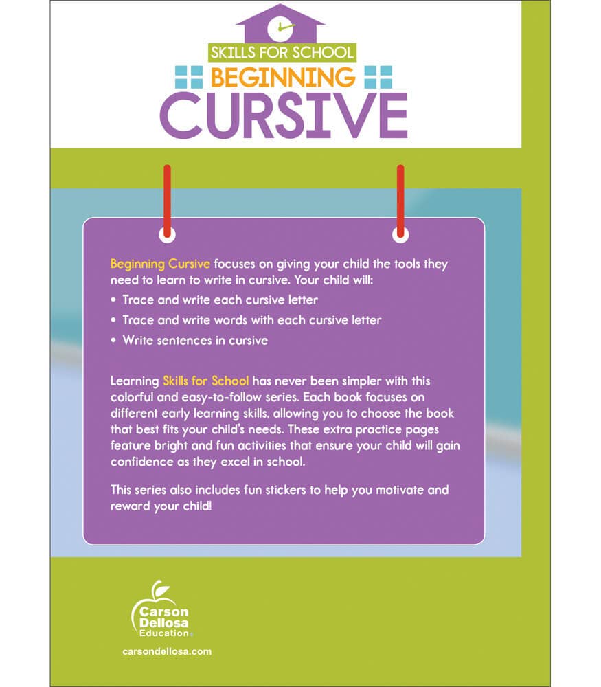 Carson Dellosa Education - Beginning Cursive, Grades 2 - 3