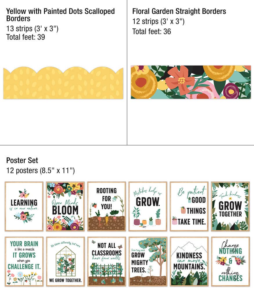 Carson Dellosa Education - GROW TOGETHER DECOR BUNDLE