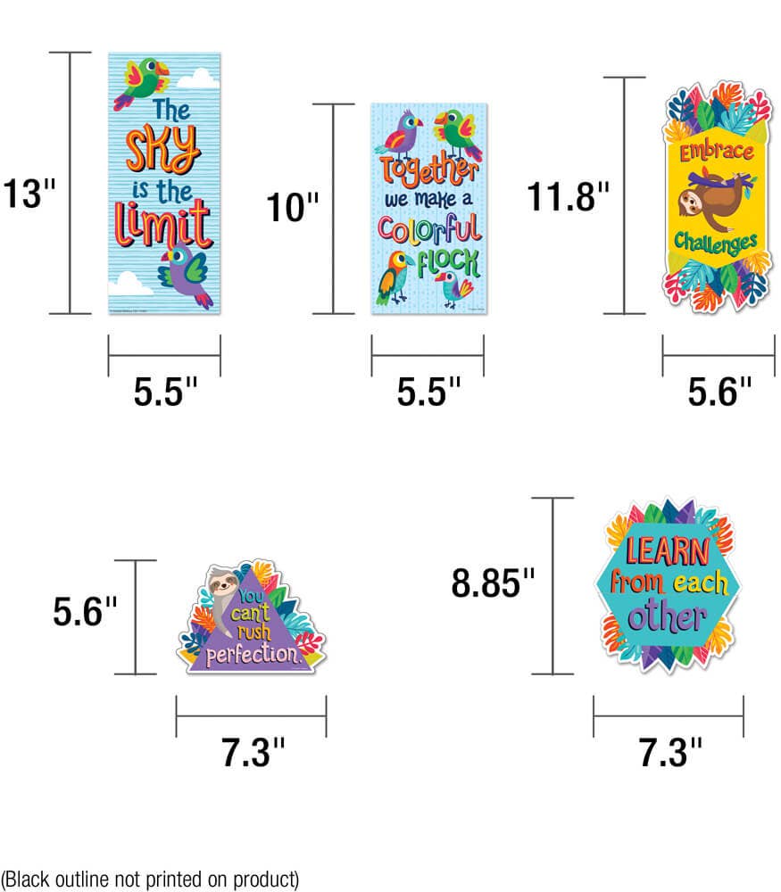 One World Motivational Mini Bulletin Board Set