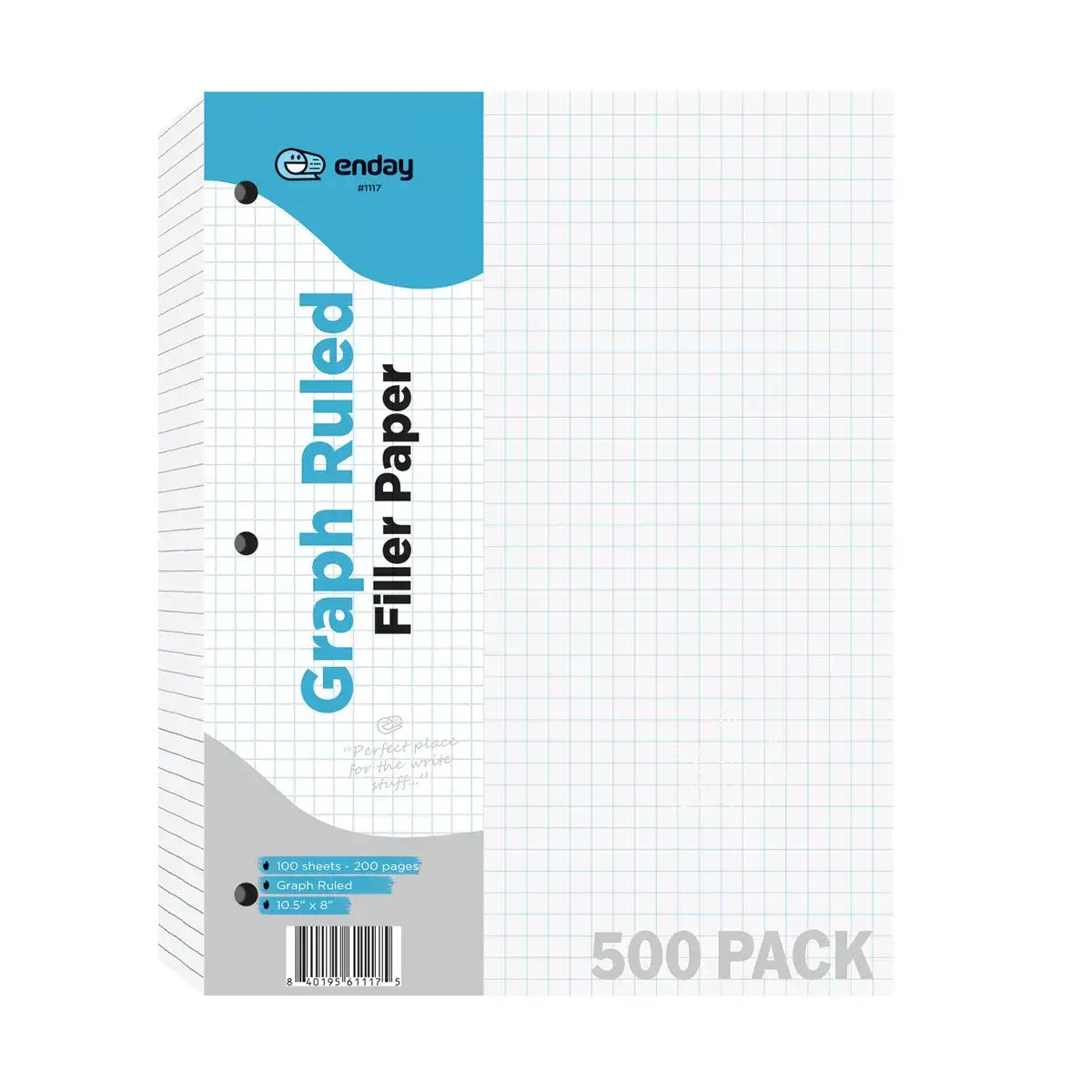 Filler Paper 4-1" Quad-Ruled 100 Ct.