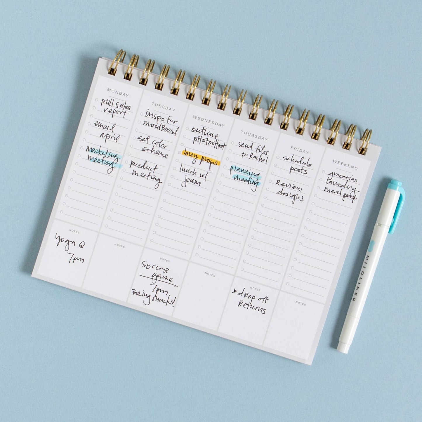 Studio Calico - Spiral Weekly Planner