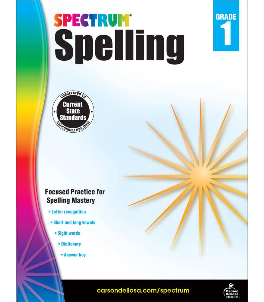 Carson Dellosa Education - Spectrum Spelling, Grade 1