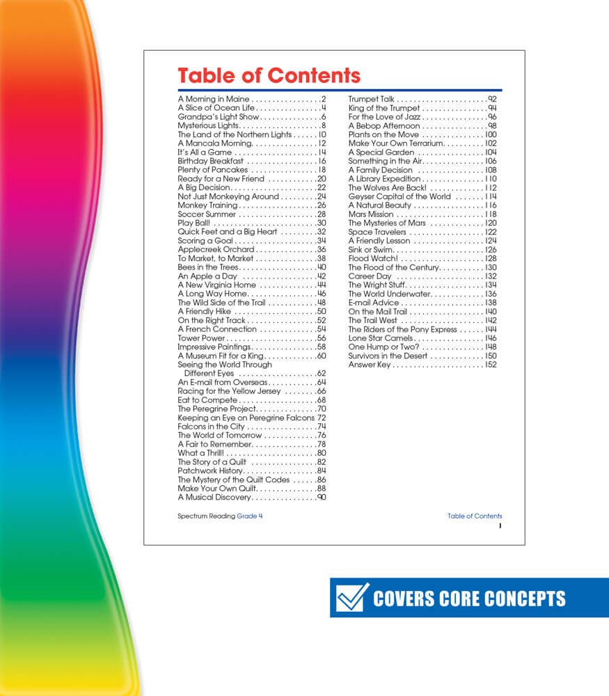 Carson Dellosa Education - Spectrum Reading Workbook, Grade 4