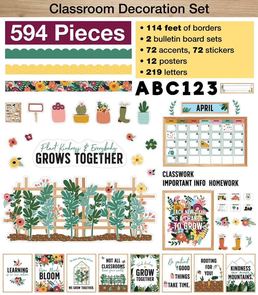Carson Dellosa Education - GROW TOGETHER DECOR BUNDLE