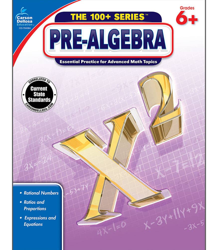 Carson Dellosa Education - Pre-Algebra, Grades 6 - 8