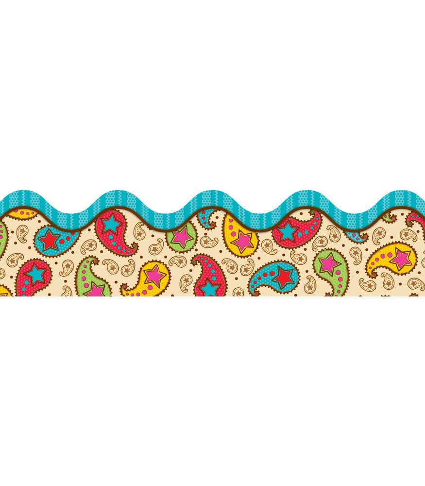 Carson Dellosa Education - Paisley Power Scalloped Bulletin Board Borders