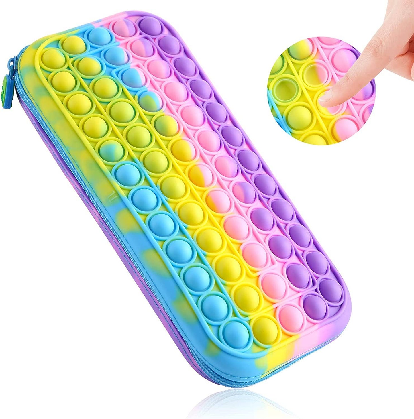 Pop Pencil Case Pop It Fidget Kids Toy- Assorted