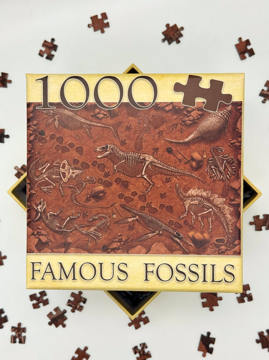 "Famous Fossils" Paleontology Puzzle (1k)