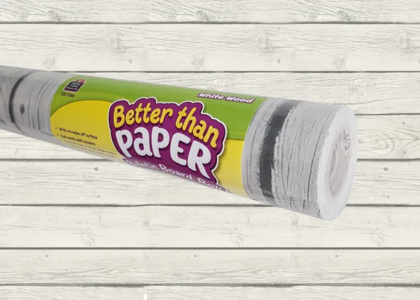 Better Than Paper Bulletin Board Roll - White Wood