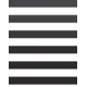 Better Than Paper Bulletin Board Roll - Black & White Stripes