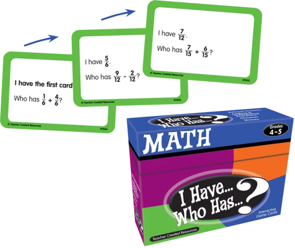 I Have, Who Has Math Game Grade 4-5