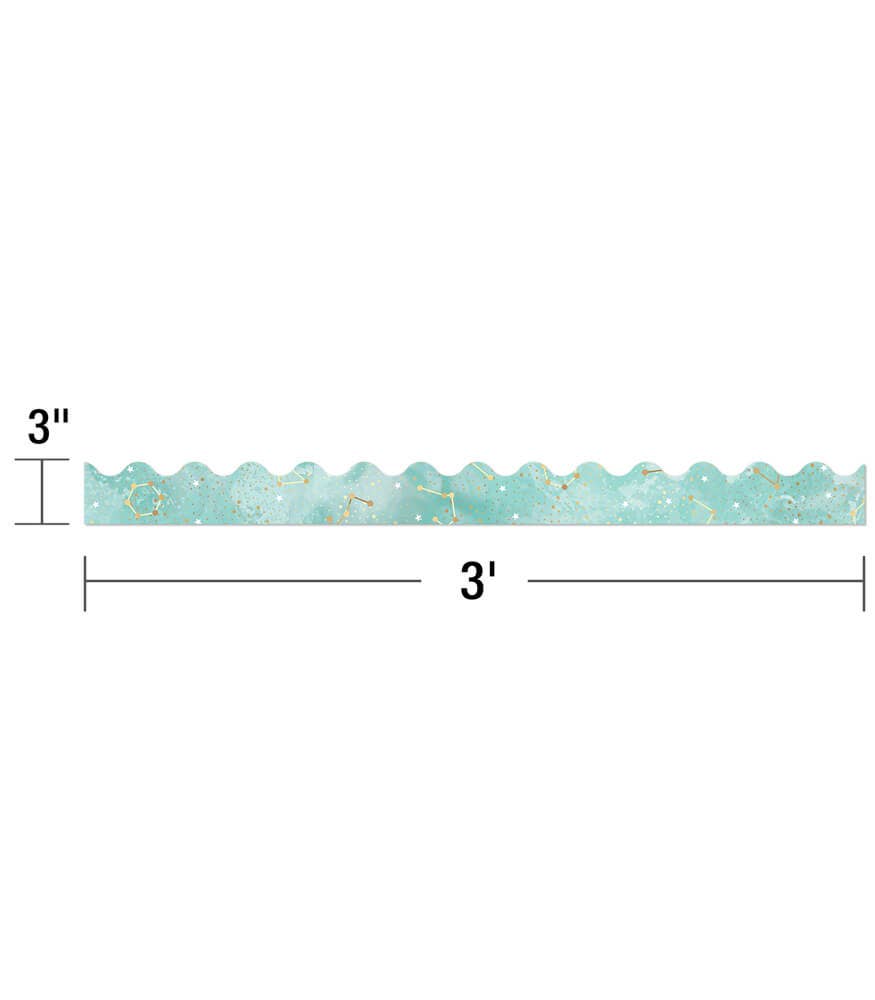 Galaxy Constellations Scalloped Bulletin Board Borders