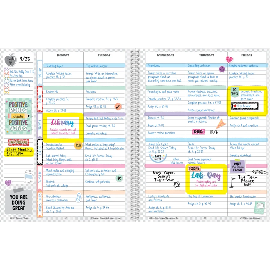 Cool for School Teacher Plan Book