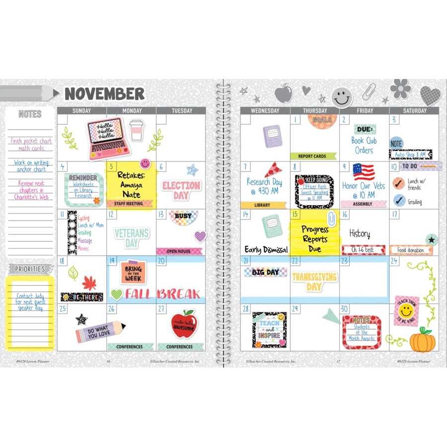 Cool for School Teacher Plan Book