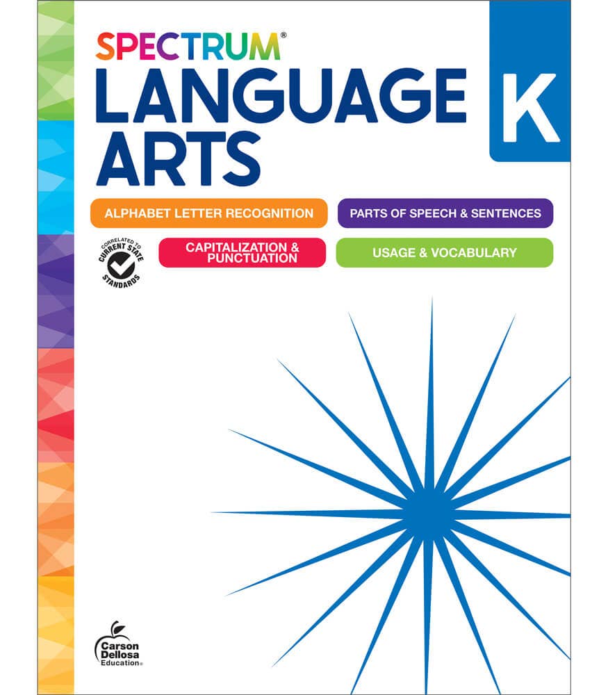 Carson Dellosa Education - Carson Dellosa Spectrum Language Arts Workbook, Grade K