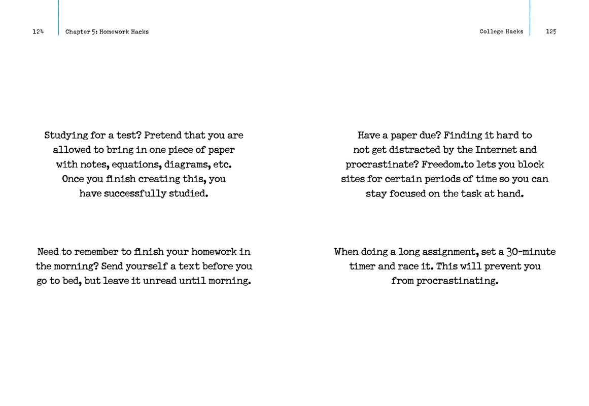Simon & Schuster - College Hacks: Updated and Expanded by Keith Bradford: Paperback; 304 pages / English
