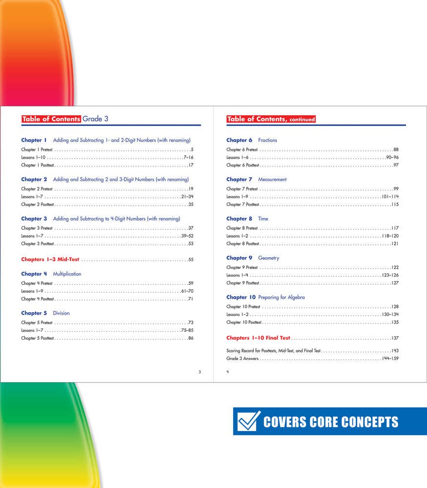 Carson Dellosa Education - Spectrum Math Workbook, Grade 3