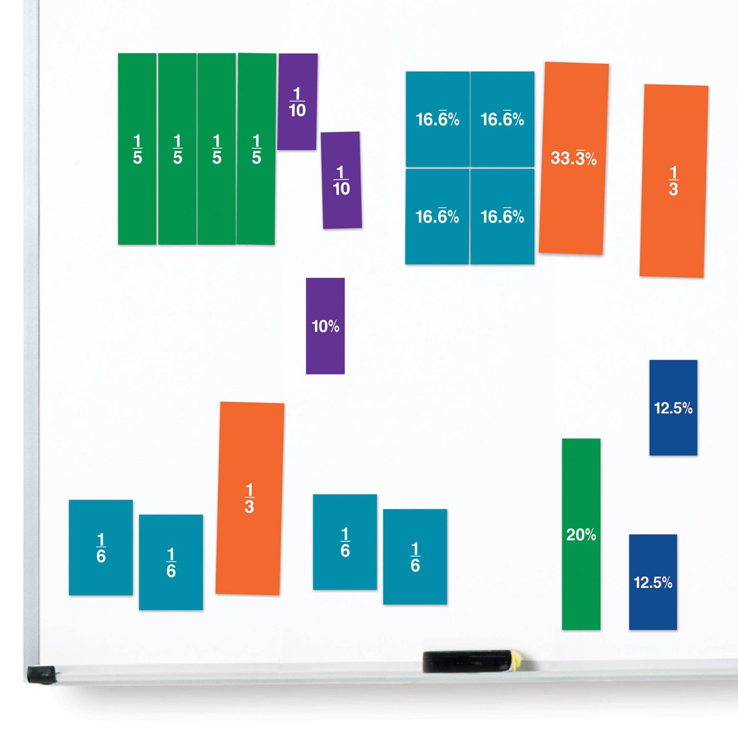 Double-Sided Magnetic Fraction Squares