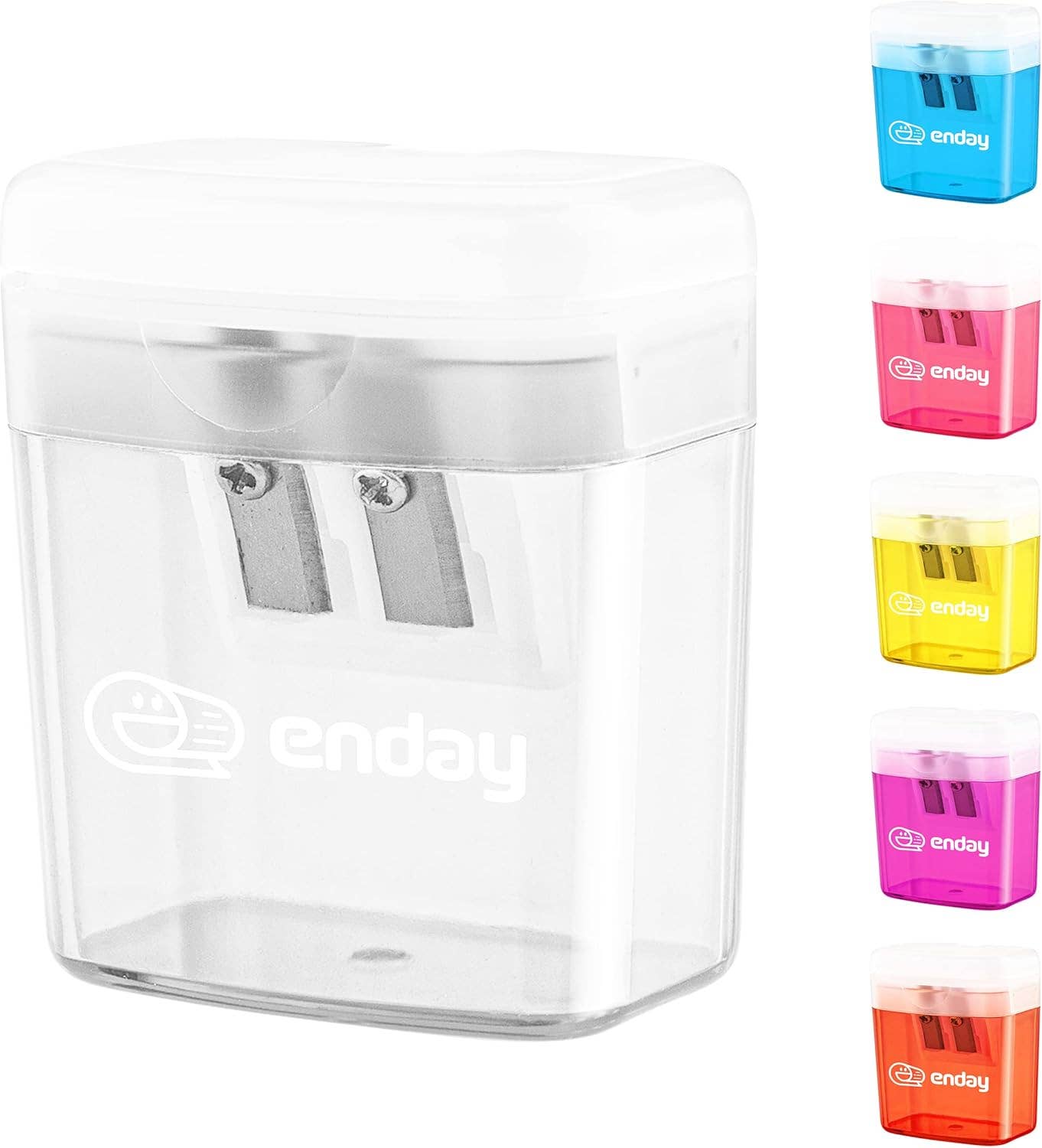 Dual Blade Sharpener W Lid & Receptacle