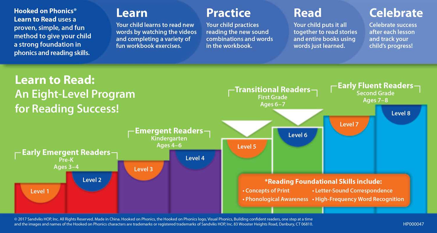 Hooked on Phonics Learn to Read - Levels 5&6 Complete by: Paperback; 128 pages / English