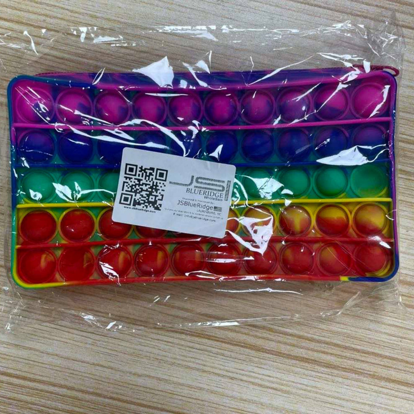 Multi Storage Pop It Fidget Pencil Case- Assorted