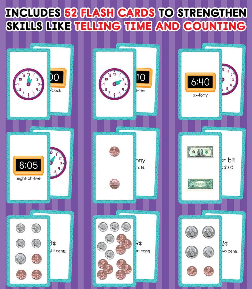 Carson Dellosa Education - Time and Money Flash Cards