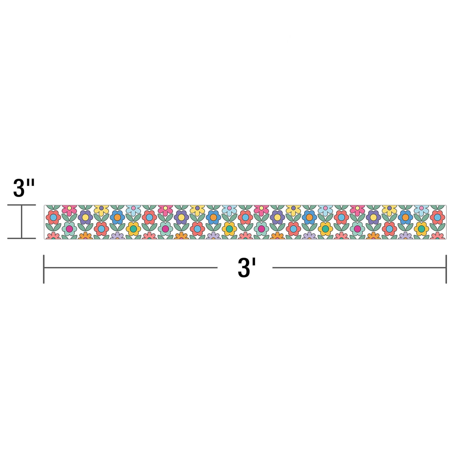 Happily Ever Elementary Retro Remix Flowers Straight