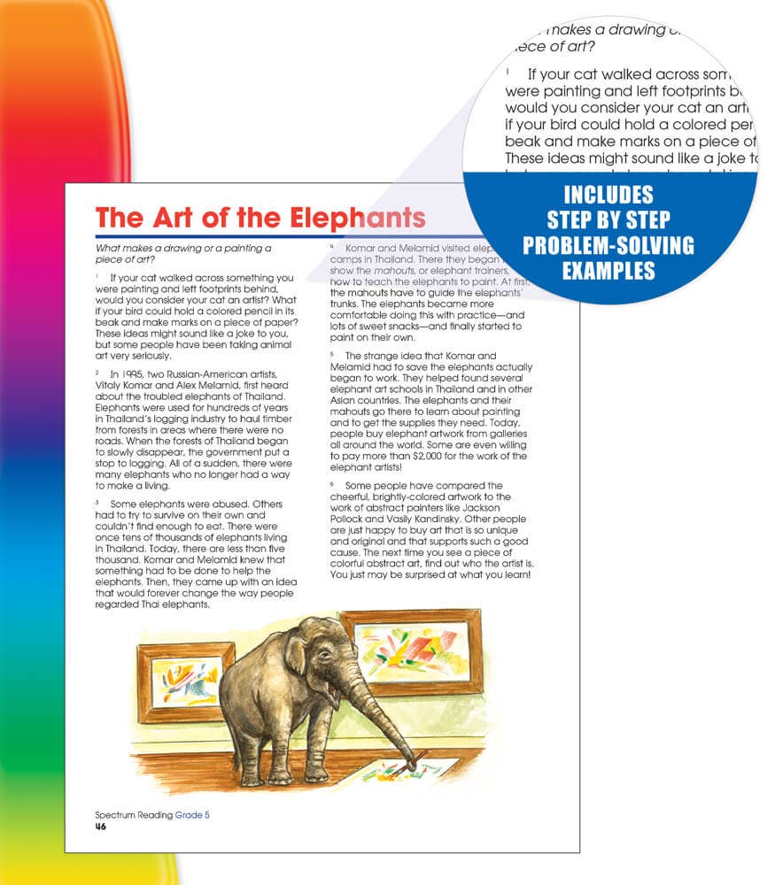 Carson Dellosa Education - Spectrum Reading Workbook, Grade 5