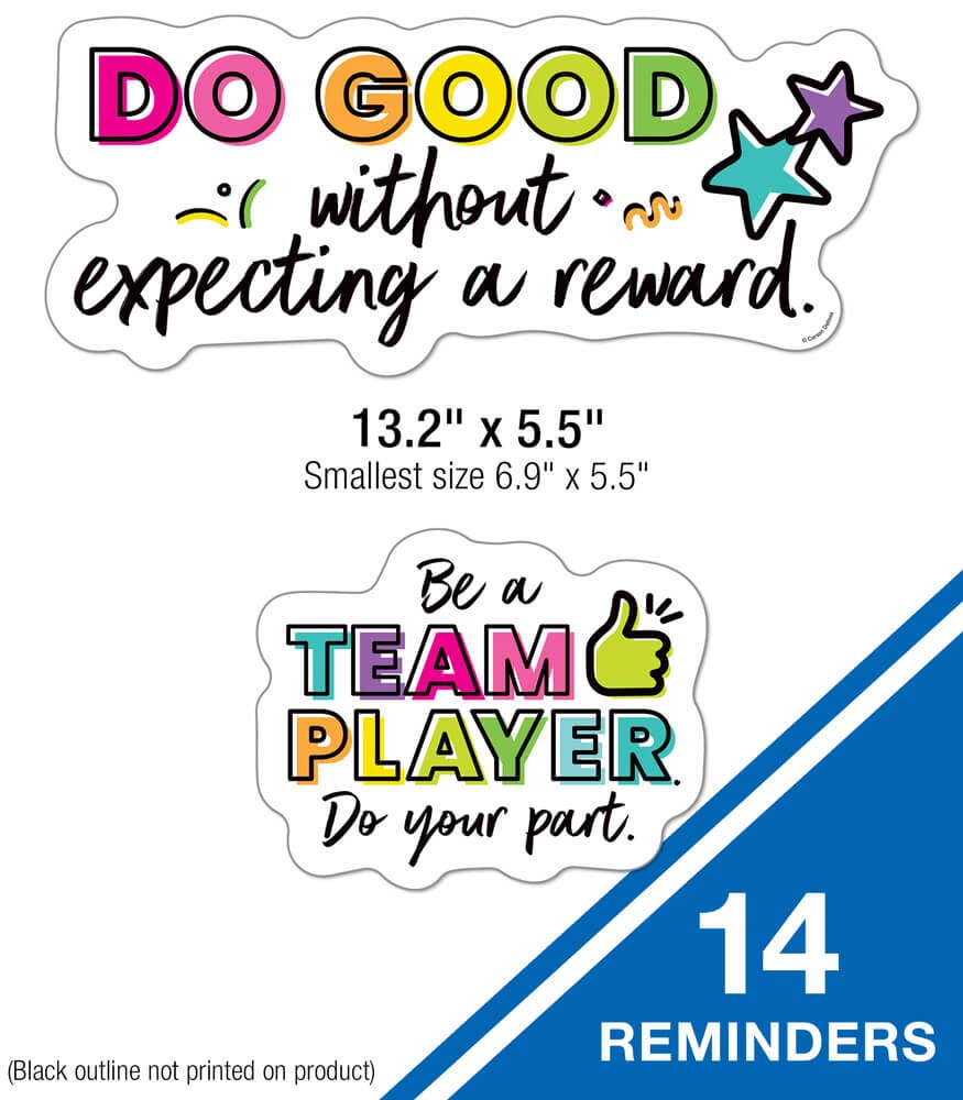 Carson Dellosa Education - Kind Vibes Kindness Counts Mini Bulletin Board Set
