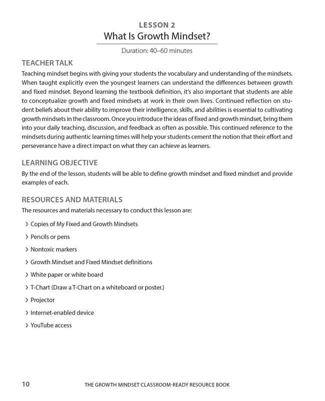 Growth Mindset Classroom-Ready Resource Book by Annie Brock: Paperback; 144 pages / English