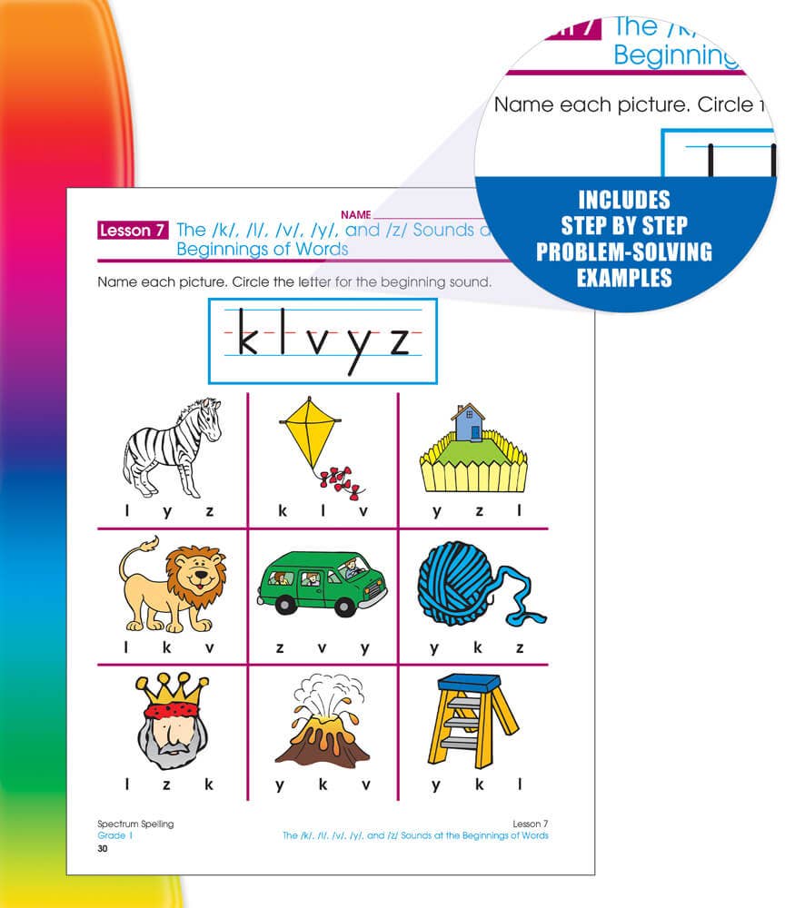 Carson Dellosa Education - Spectrum Spelling, Grade 1