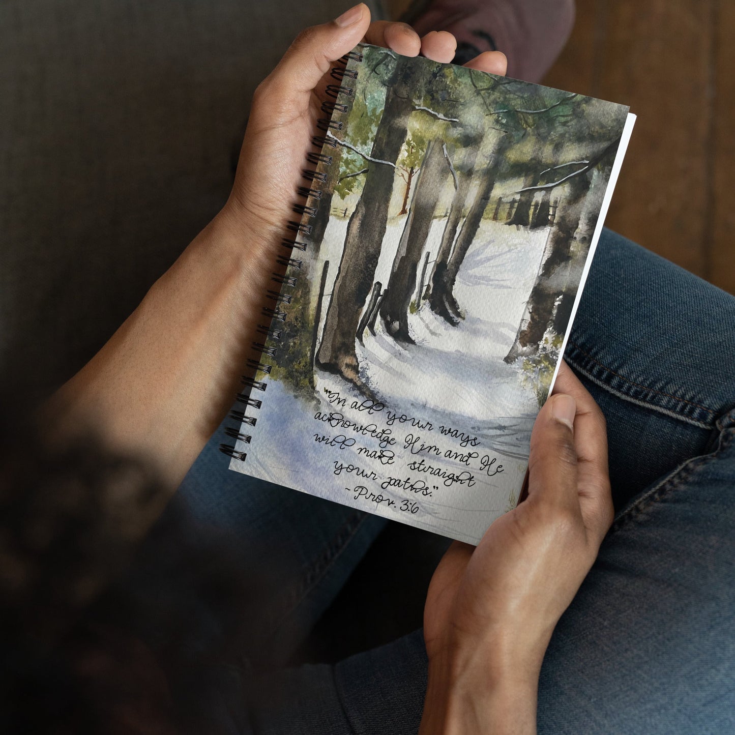 Winter Woods Psalm notebook