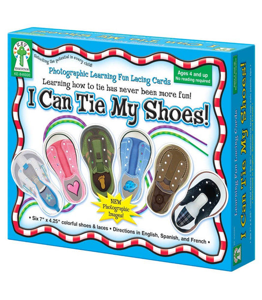 Carson Dellosa Education - I Can Tie My Shoes Lacing Cards