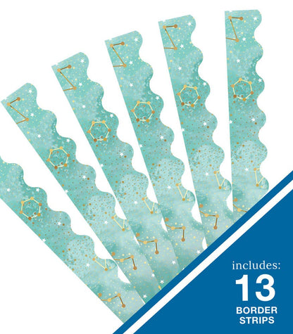 Galaxy Constellations Scalloped Bulletin Board Borders