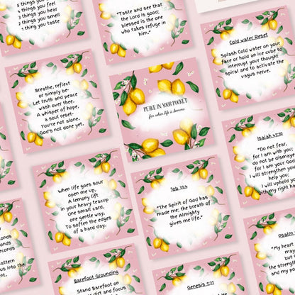 Peace in your Pocket mindset reset cards