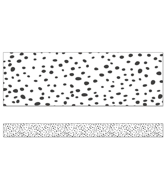 Carson Dellosa Education - We Belong Black Dots Straight Bulletin Board Borders