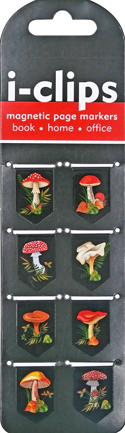 Peter Pauper Press - Mushrooms i-clips Magnetic Page Markers