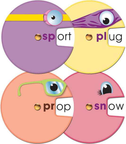 Carson Dellosa Education - Word Wheels: Beginning Blends Curriculum Cutouts