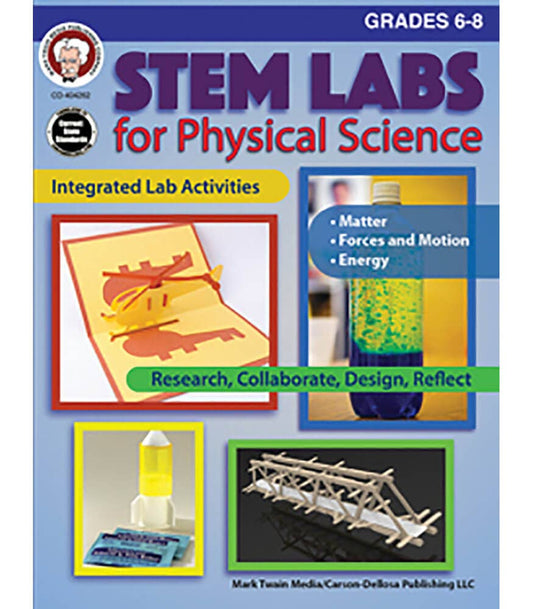 Carson Dellosa Education - STEM Labs for Physical Science, Grades 6 - 8