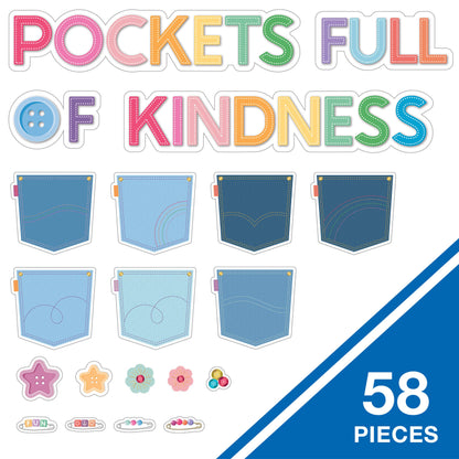 Crafty and Cool Pockets Full of Kindness Bulletin Board Set
