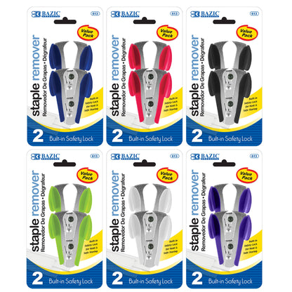 Staples Remover Claw Style w/ Safety Lock (2/Pack)