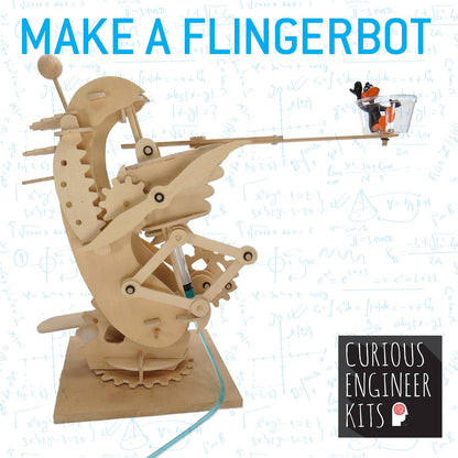 Flinger Bot Wooden Engineering Model Building Kit
