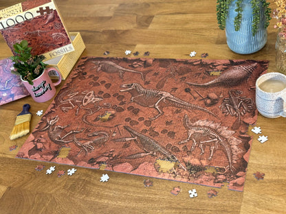 "Famous Fossils" Paleontology Puzzle (1k)